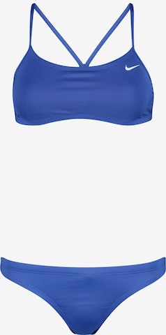 Nike Swim Bustier Bikini Set in Blau: predná strana