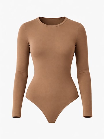 LEAFLETIC Body 'Leafletic Women’s Bodysuit'‌‌‌‌‌‌‌‌‌ in Braun: Vorderseite