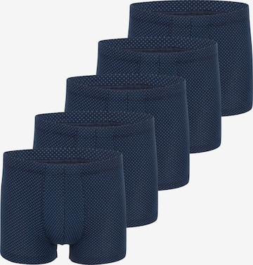 SCHIESSER Boxer shorts 'Cotton Casual Organic Cotton' in Blue: front