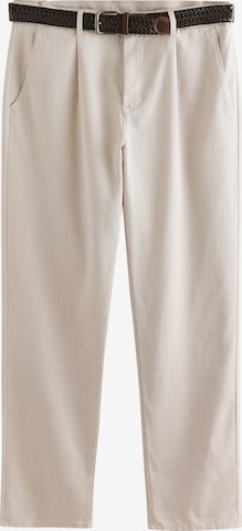 Next Брюки со складками в Серый: спереди