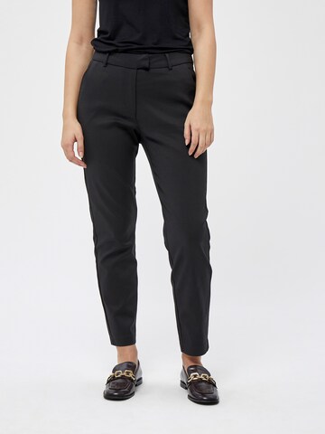 Peppercorn Tapered Chino Pants 'Janika' in Black: front