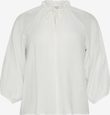 KAFFE CURVE Bluse 'Linna' i hvid: forside
