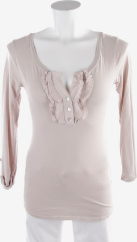 Velvet Top & Shirt in XS in White: front