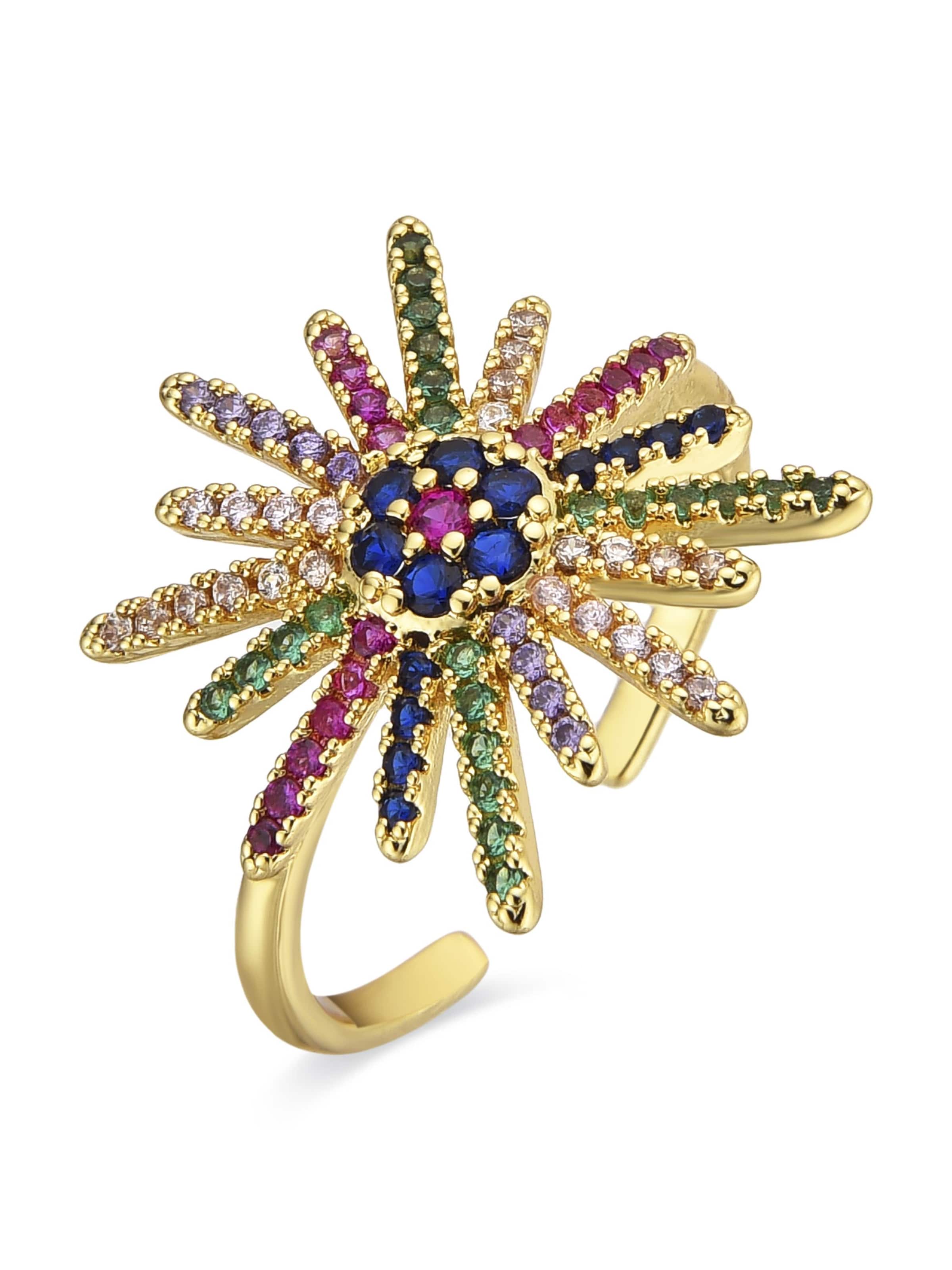 Luxenter Ring 'Daob'‌‌‌‌‌‌‌ in Mischfarben: Vorderseite