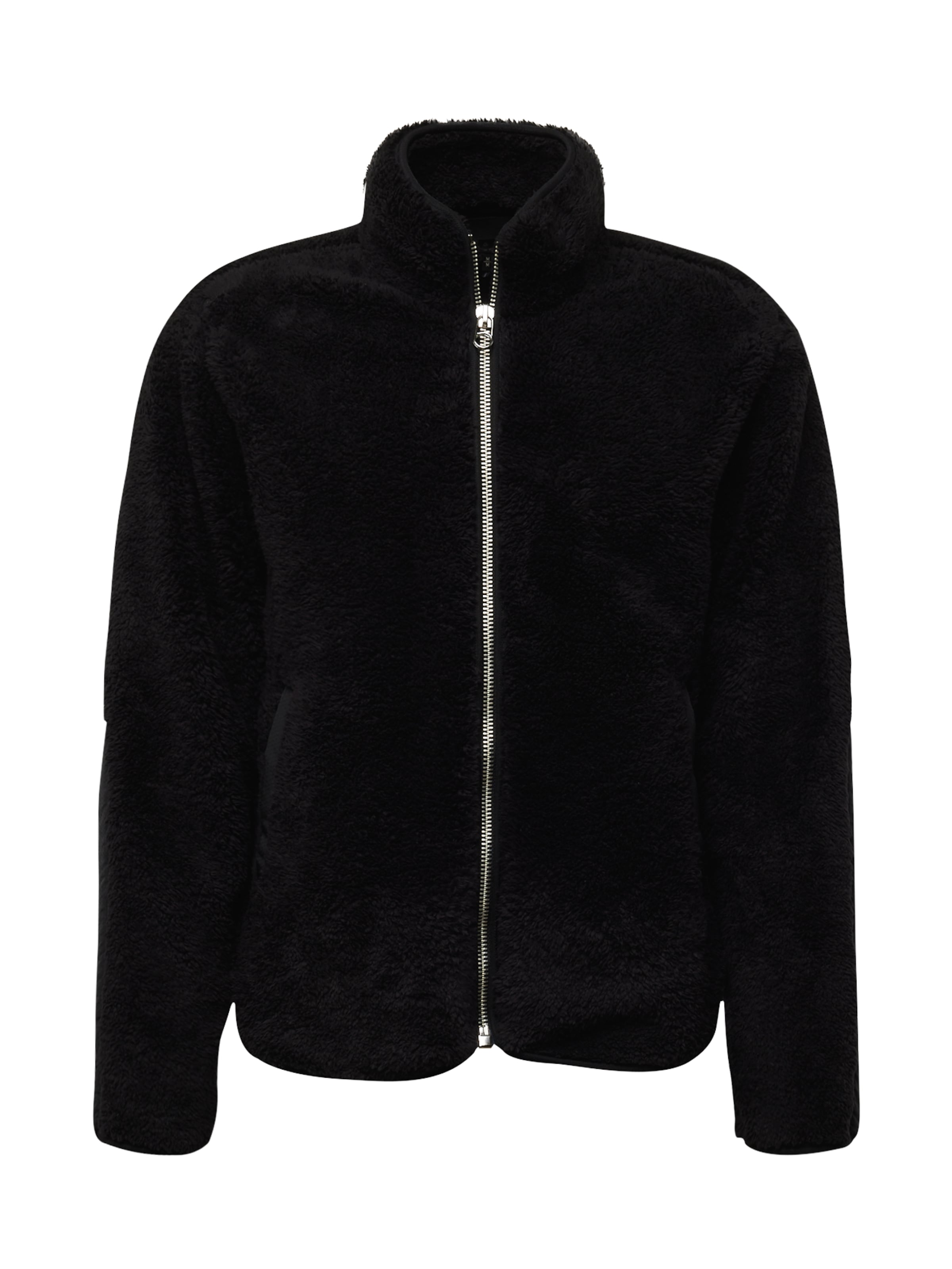 rag & bone Fleecejacke 'FELIX' in Schwarz: Vorderseite