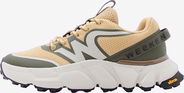 Weekend Max Mara Matalavartiset tennarit 'WKASFINGE' värissä ruskea: etupuoli