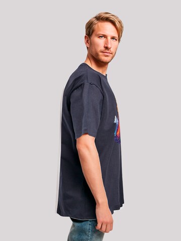 T-Shirt 'Vulkanausbruch' F4NT4STIC en bleu