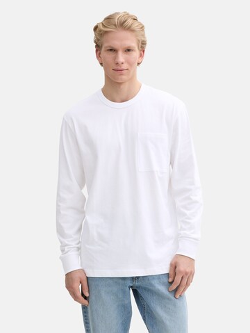 TOM TAILOR DENIM Shirt in Wit: voorkant