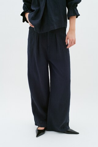 InWear Loosefit Pantalon 'Peg' in Blauw: voorkant