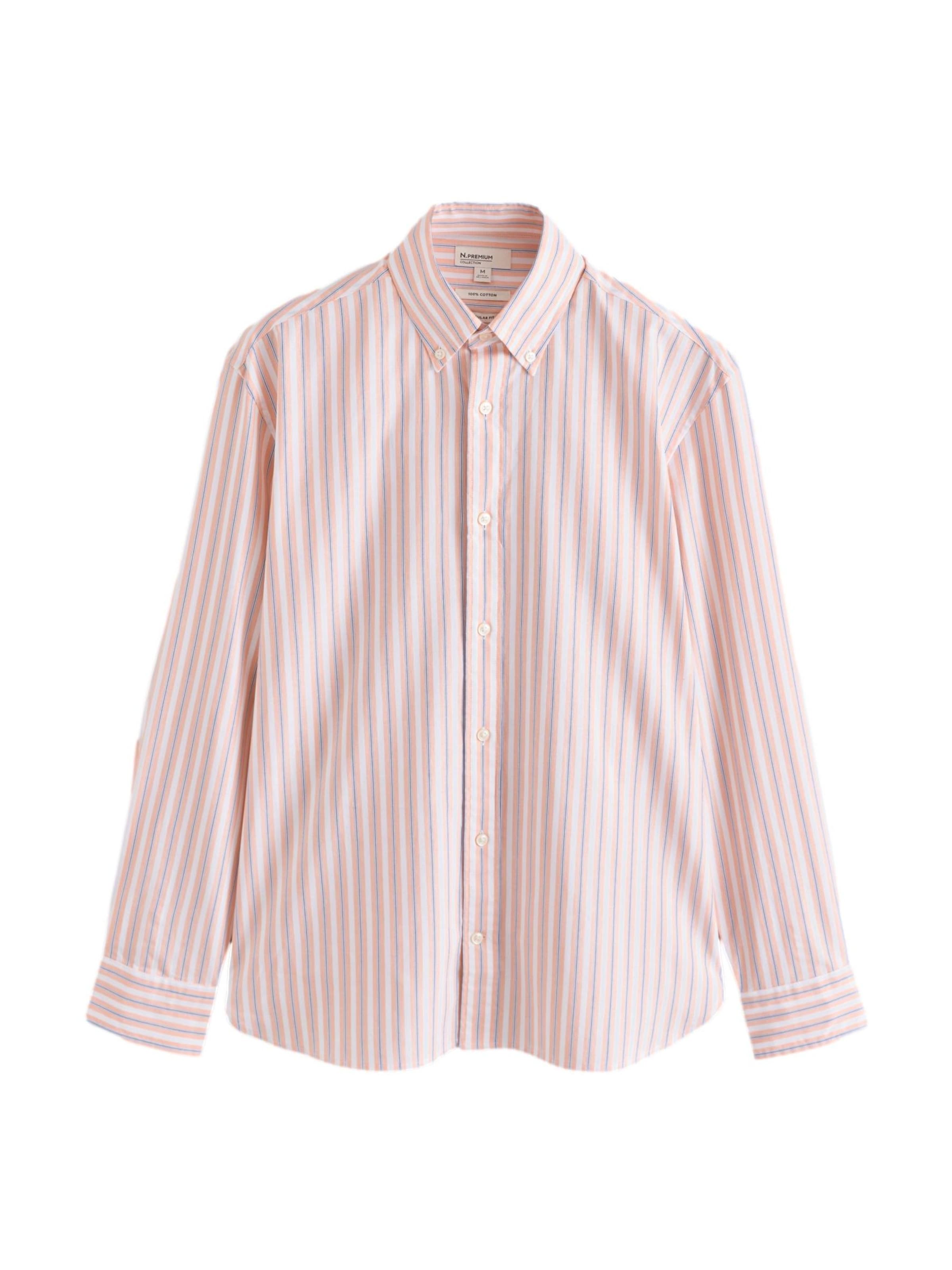 Camicia Next di colore blu / arancione chiaro / bianco, Visualizzazione prodotti