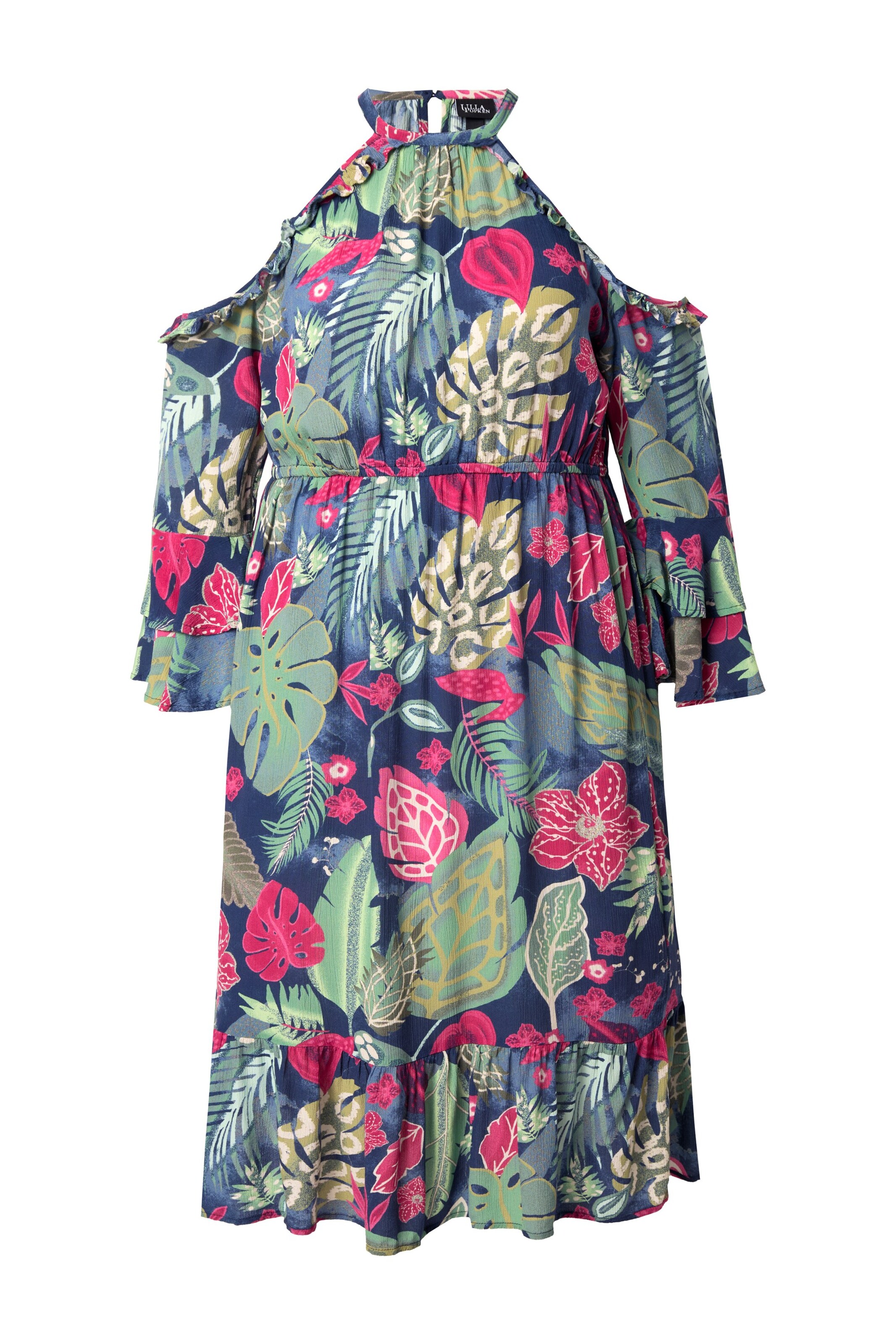 Ulla Popken Kleid in Blau: Vorderseite