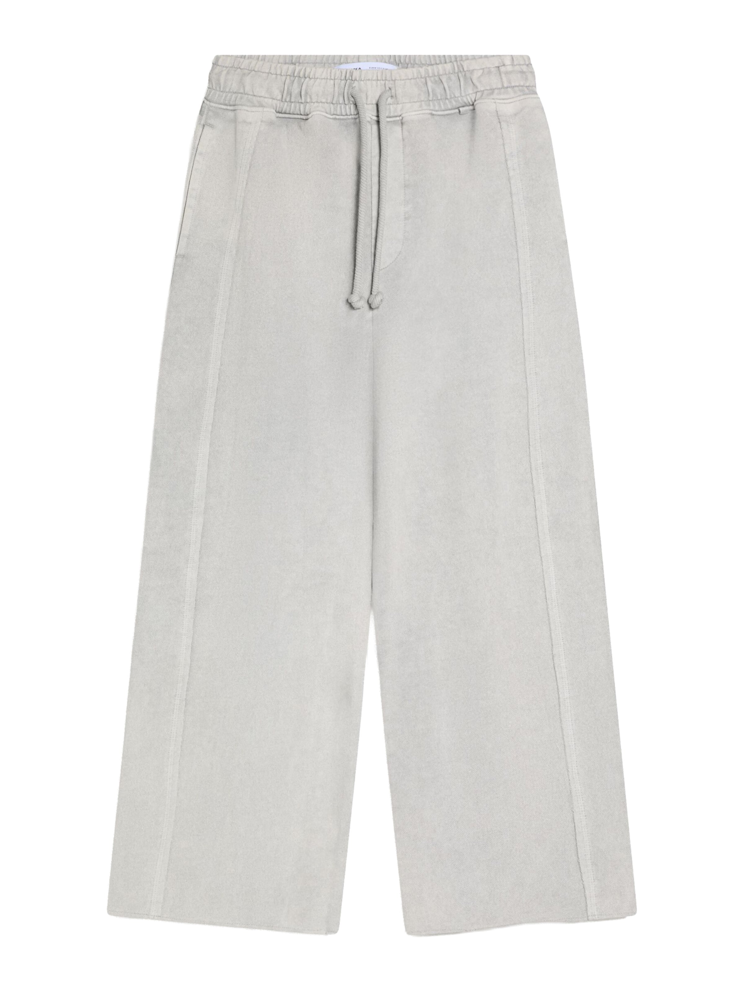 Bershka Широки крачоли Дънки в сиво: отпред