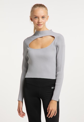 myMo ATHLSR Athletic Sweater in Grey: front
