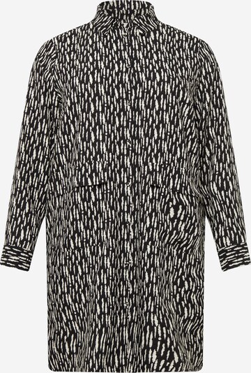 Rochie tip bluză Guido Maria Kretschmer Curvy pe negru / alb, Vizualizare produs