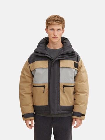 TOM TAILOR DENIM Between-Season Jacket in Beige: front