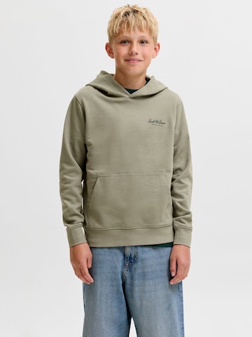 Felpa di Jack & Jones Junior in verde: frontale