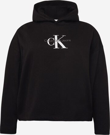 Calvin Klein Jeans Curve Sweatshirt in Schwarz: predná strana