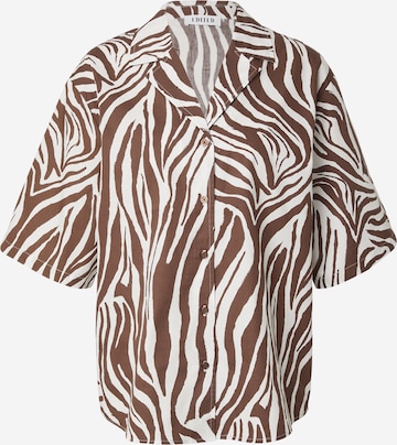 EDITED Bluse 'Chris' i brun: forside