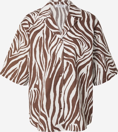 EDITED Blūze 'Chris', krāsa - brūns / balts, Preces skats