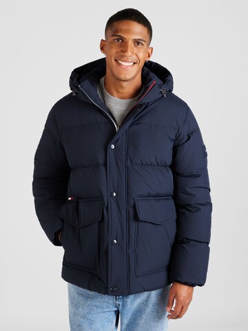 TOMMY HILFIGER Winterjas 'ROCKIE' in Blauw: voorkant