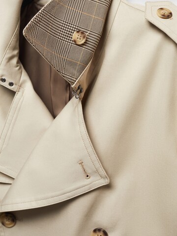 MANGO MAN Between-Seasons Coat in Beige