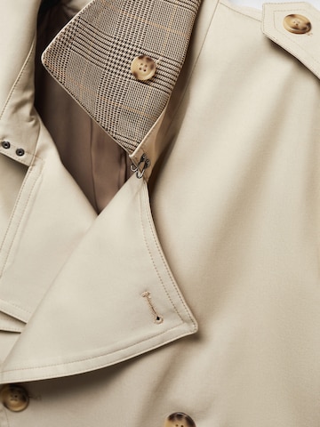 MANGO MAN Between-Seasons Coat in Beige