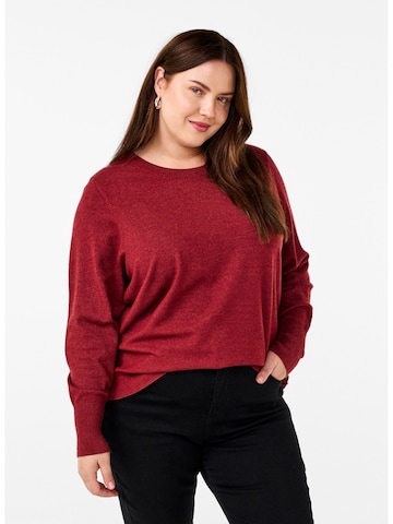 Zizzi Pullover 'Flnoma' in Rot