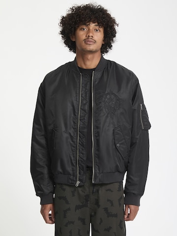 Volcom Tussenjas ' SKULLARSTONE ' in Zwart: voorkant