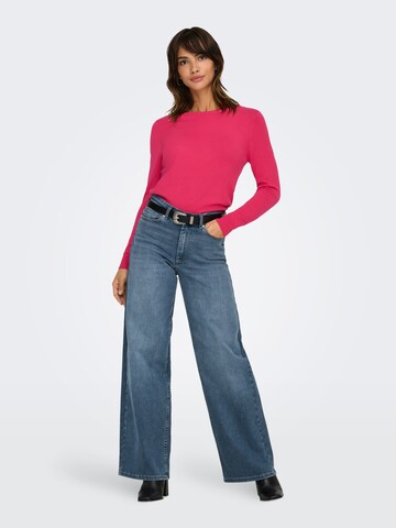 ONLY Sweater 'ONLVENICE LIFE' in Pink