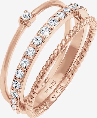 ELLI Prsten u rozo zlatna / prozirna, Pregled proizvoda