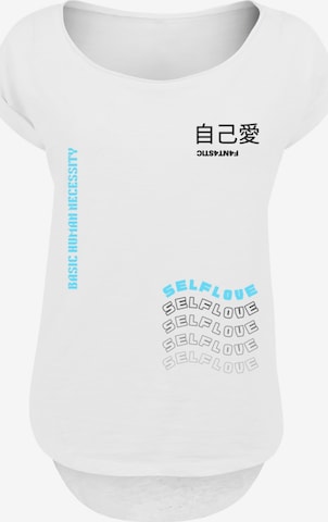 T-shirt 'Self Love' F4NT4STIC en blanc : devant