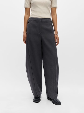 OBJECT - Ropa ancha Pantalón 'OBJKAVIN' en gris: frente