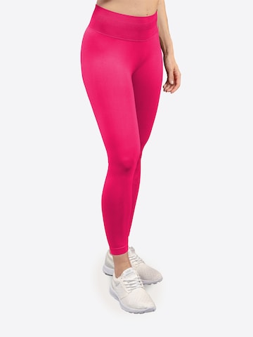 Strammer Max Performance Skinny Leggings 'Scrunch' in Pink: Vorderseite