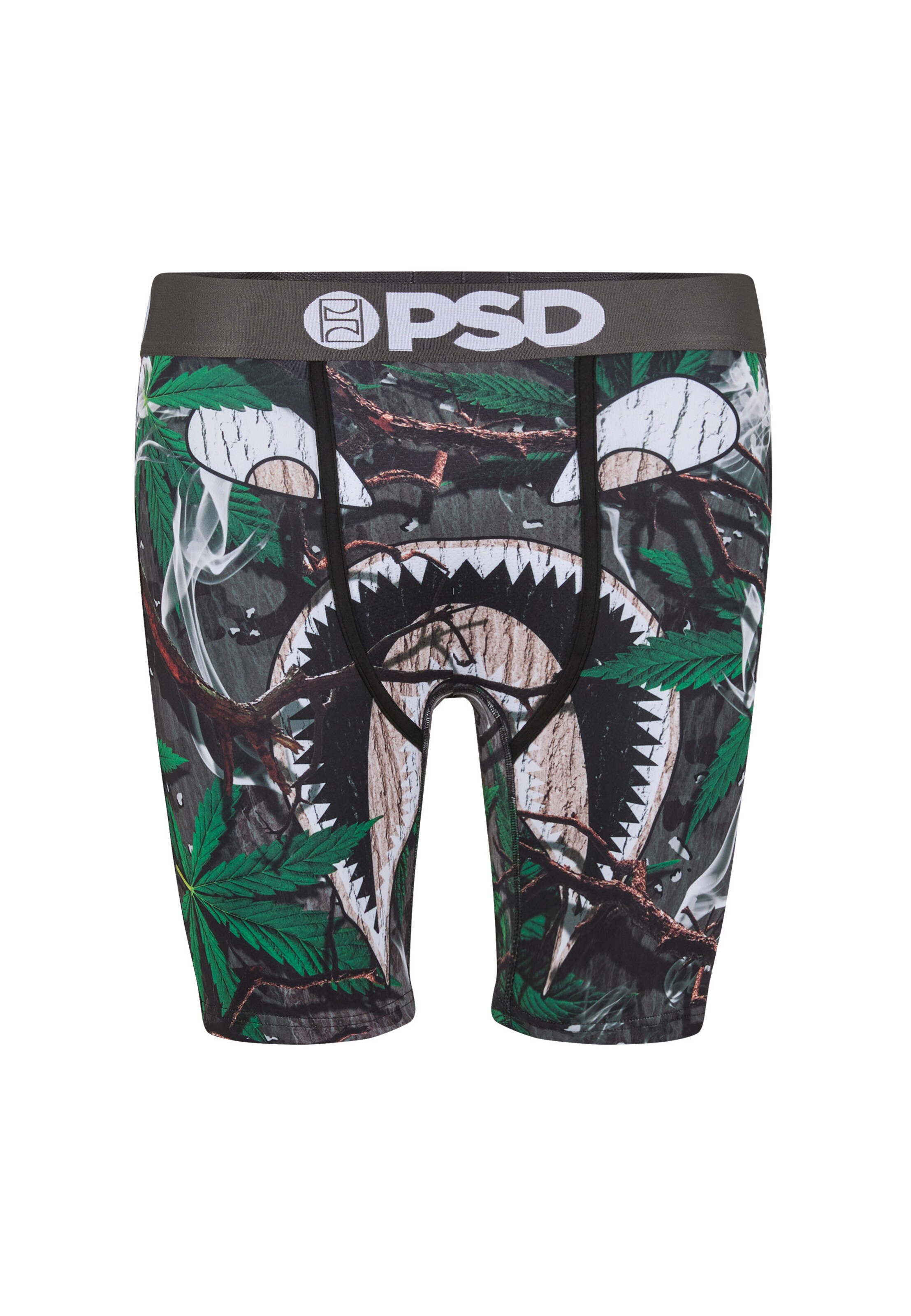 PSD Boxershorts 'W-Face Smoke' in Groen: voorkant