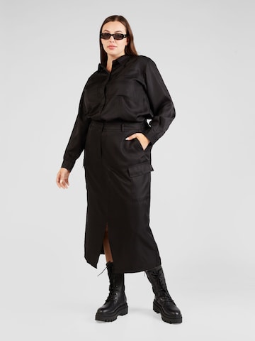 Vero Moda Curve - Saia 'SIKKA' em preto