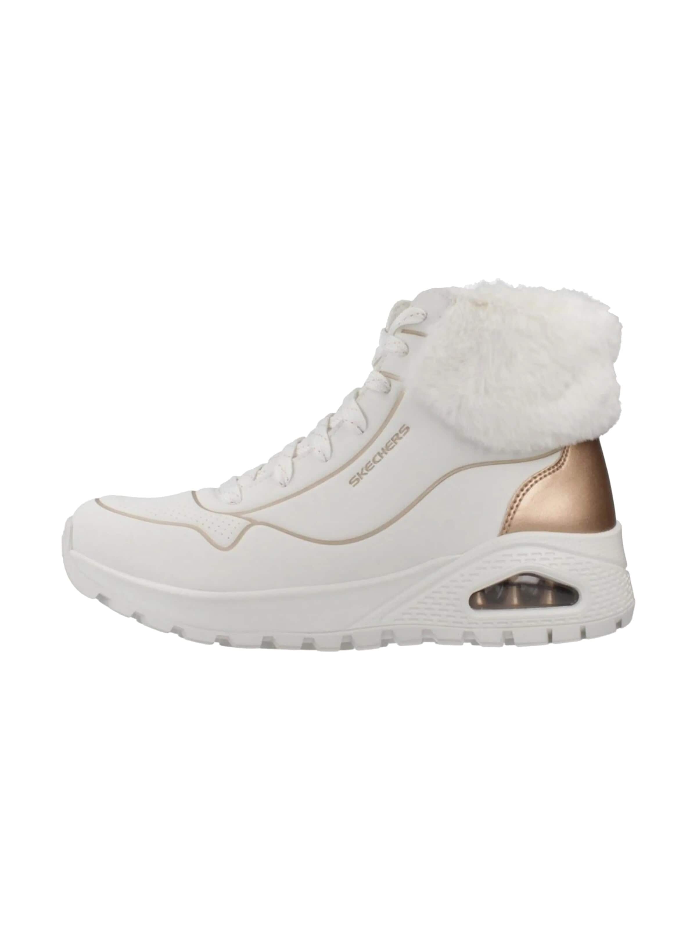 SKECHERS High-Top Sneakers 'Skeckers Uno Rugged Fall Shimmer – Hohe Sneaker mit Schnürung' in 36 in White, Item view