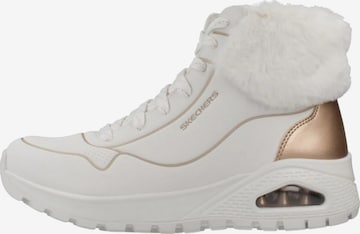SKECHERS Sneakersy wysokie 'Skeckers Uno Rugged Fall Shimmer – Hohe Sneaker mit Schnürung' w kolorze biały: przód