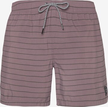 PROTEST Badeshorts 'SHARIF' in Lila: Vorderseite