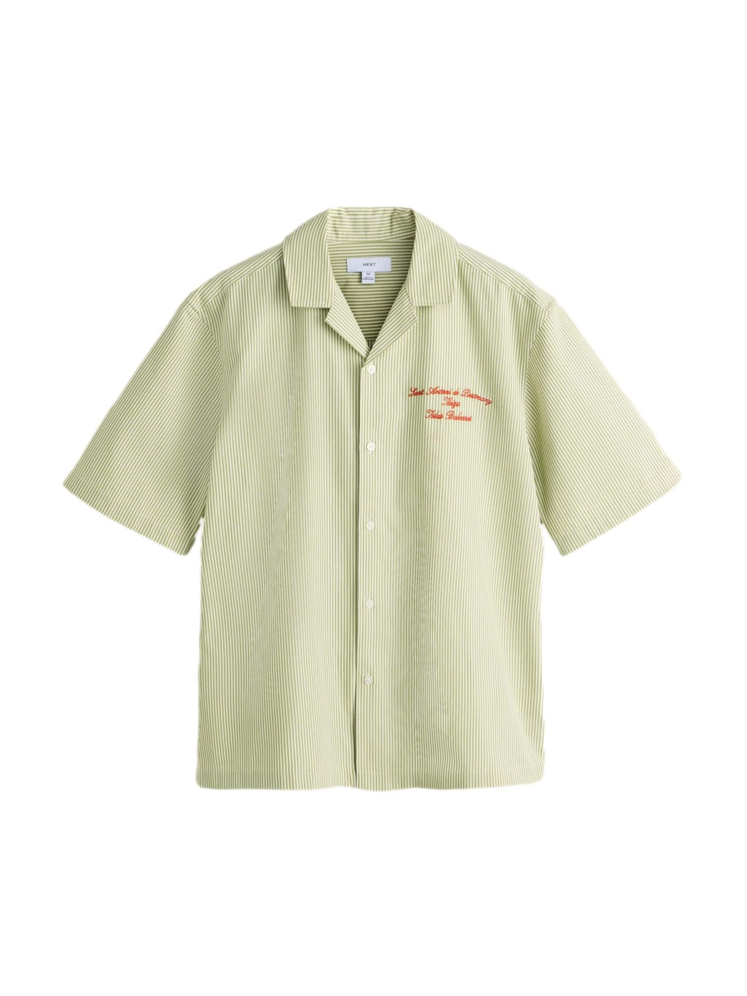Next Regularny krój Koszula w kolorze zielony: przód