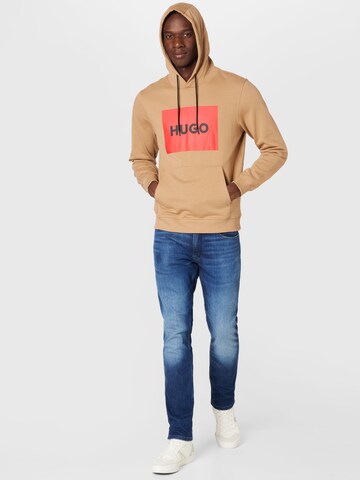 HUGO Sweatshirt 'Duratschi' i beige