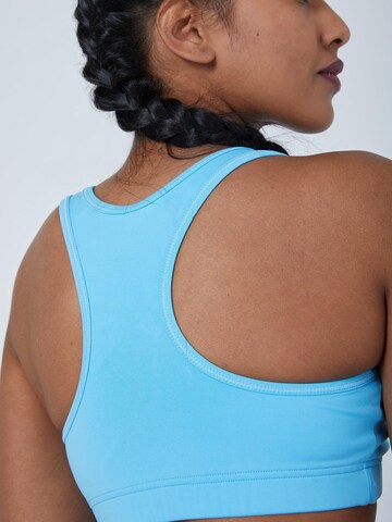 SPORTKIND Bustier Sport bh 'Wide Straps' in Blauw
