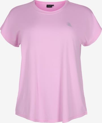 Active by Zizzi Shirts 'Abasic' i pink: forside