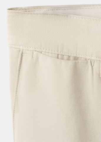 MANGO MAN Slim fit Pleated Pants 'Soren' in Beige