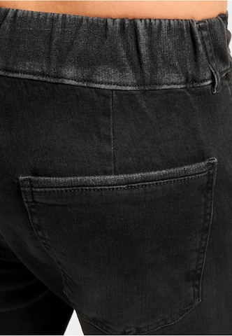 2Y Premium Tapered Jeans in Zwart