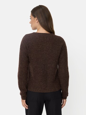 CAMEL ACTIVE Strickjacke mit gerader Passform in Braun