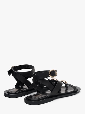 Estro - Sandalias con hebilla '11-10-80' en negro