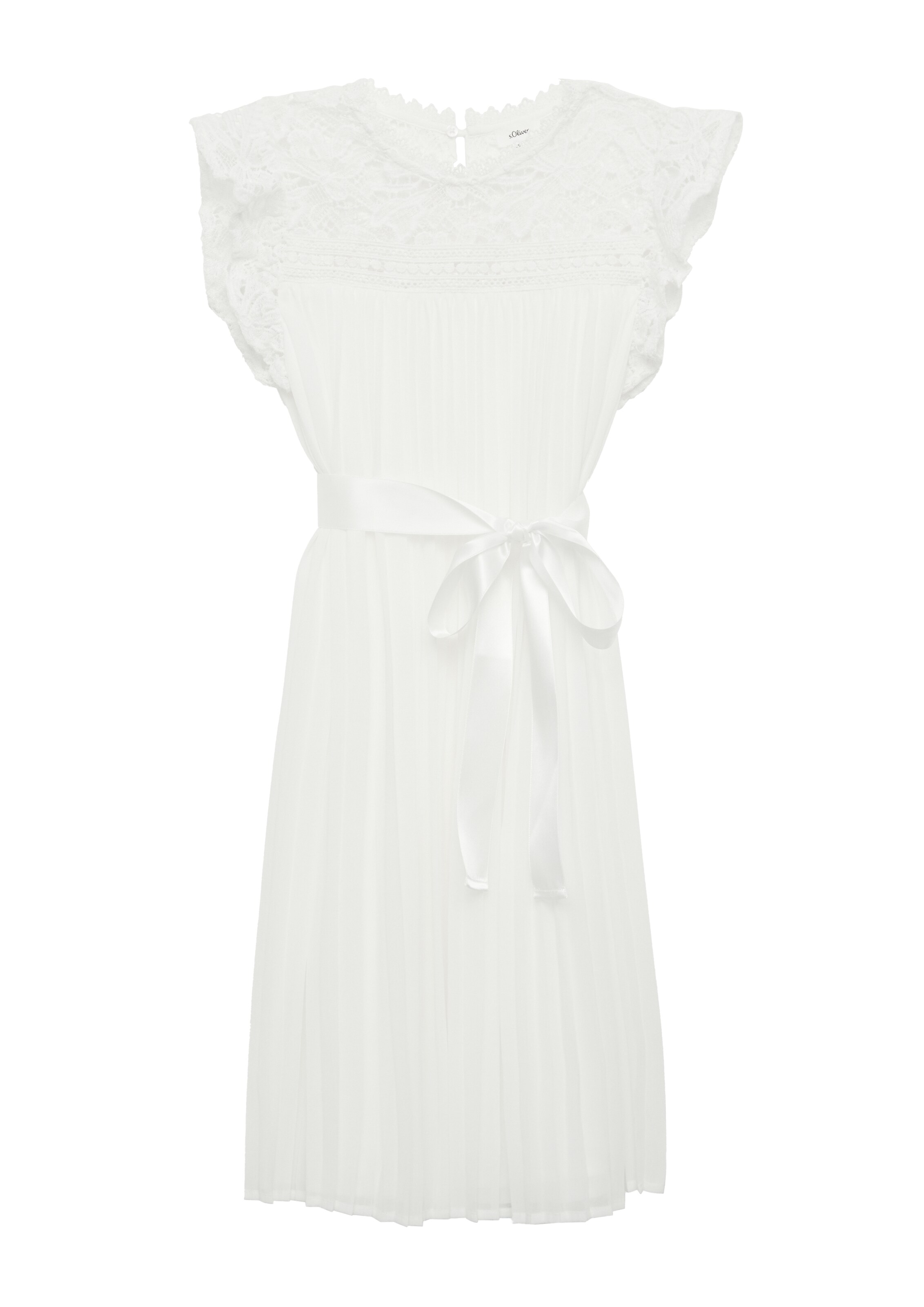 s.Oliver Kleid in Beige: Vorderseite