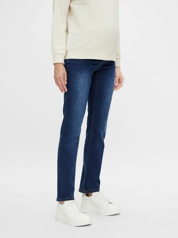 MAMALICIOUS Regular Jeans 'Fifty' in Blue: front