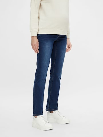 MAMALICIOUS Regular Jeans 'Fifty' in Blauw: voorkant