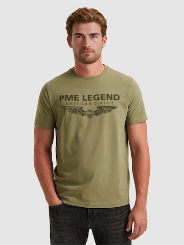 PME Legend Bluser & t-shirts 'T-shirt with logo' i grøn: forside
